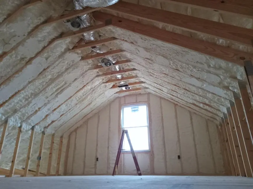 Spray foam roofing application for Crawl Space Insulation project in State College